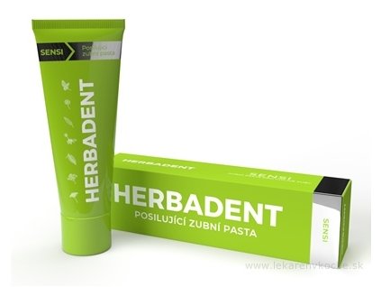 HERBADENT SENSI posilňujúca zubná pasta na citlivé zuby 75 g