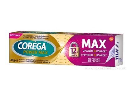 COREGA POWER MAX UPEVNĚNÍ + KOMFORT 40 g
