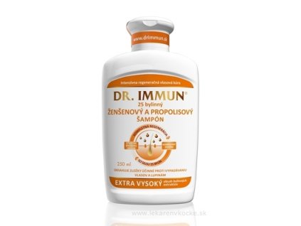 Dr. Immun 25 bylinný Ženšenový a propolisový šampón 250 ml šampón
