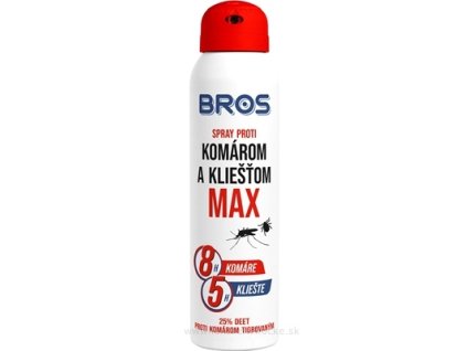 BROS spray proti komárom a kliešťom MAX 90 ml