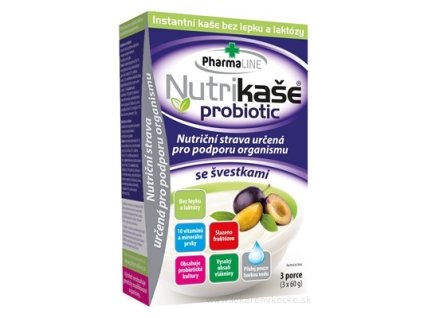 Nutrikaša probiotic - so slivkami 3x60 g