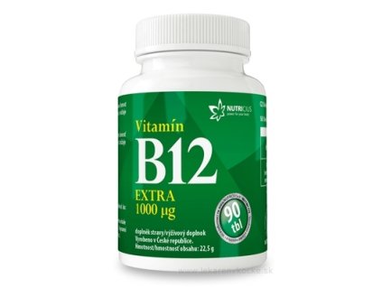 NUTRICIUS Vitamín B12 EXTRA 1000 μg 90 ks