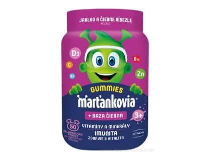 Walmark Marťánci Gummy s bezem cerným 50 tablet