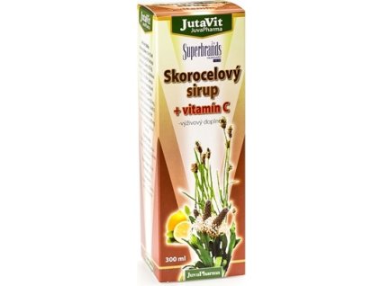 JutaVit Skorocelový sirup + vitamín C 300 ml