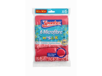 SPONTEX MF Mosaik Pink, 6 ks