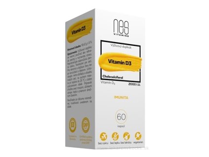 nesVITAMINS Vitamin D3 2000 I.U. 60 ks