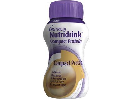 Nutridrink Compact Protein – vysokoenergetická tekutá výživa s příchutí mocca 24 × 125 ml