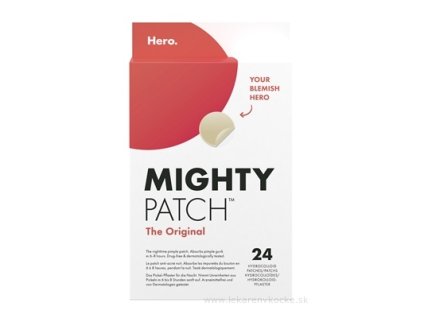 Hero. MIGHTY PATCH The Original hydrokoloidné náplasti na akné, nočné 1x24 ks