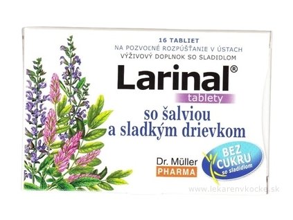 Dr. Müller LARINAL so šalviou a sladkým drievkom 16ks