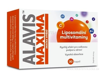 ALAVIS MAXIMA Lipozomálny MULTIVITAMÍN 30 ks