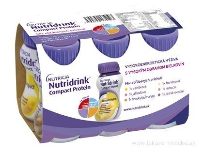 Nutridrink Compact Protein 6x125 ml - mix príchutí