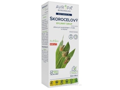 AVROPA Skorocelový bylinný sirup 200 ml