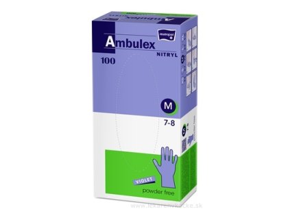 Ambulex NITRYL Vyšetrovacie a ochranné rukavice 100 ks