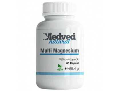 Medveď natural Magnesium multi 60 kapsúl