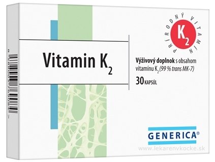 GENERICA Vitamin K2 30 ks