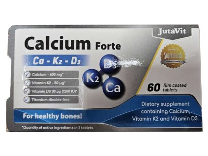 JutaVit Vápnik K2 D3 forte 60 ks