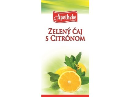 APOTHEKE PREMIER SELECTION ZELENÝ ČAJ S CITRÓNOM 20x2 g