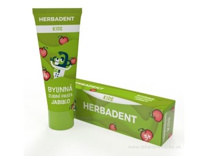 HERBADENT KIDS Bylinná zubná pasta JABLKO 75 g