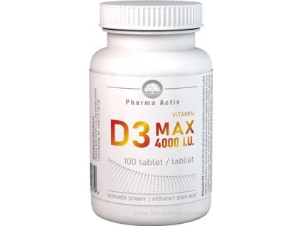 Pharma Activ Vitamin D3 MAX 4000 I.U. 100 ks