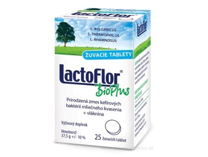 LactoFlor BioPlus žuvacie tablety 25 ks