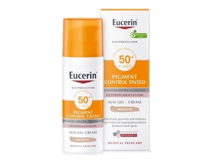 Eucerin SUN TINTED SPF 50+ STREDNÝ 50 ml