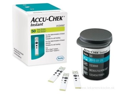 Accu-Chek Instant testovacie prúžky do glukomera, 50 ks