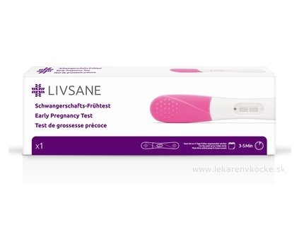 LIVSANE Včasný tehotenský test 1 ks