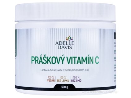 Adelle Davis Práškový VITAMÍN C 500 g