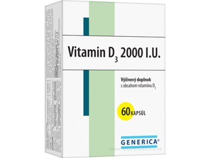 GENERICA Vitamin D3 2000 I.U. cps 1x60 ks