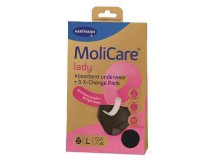 MOLICARE Lady L absorpčná spodná bielizeň 1 ks + X-change vložka 5 ks set