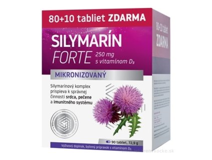 Silymarin forte 4 Pečeň + Imunitný systém, 90 tabliet