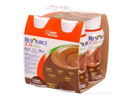 RESOURCE 2,0+ Fibre Kavová príchuť 4x200 ml