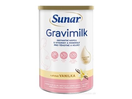 Sunar Gravimilk s príchuťou vanilka 450 g