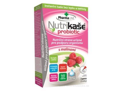 Nutrikaše probiotic - s malinami 3x60 g