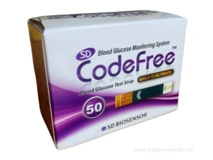 Proužky testovací ke glukometru SD CodeFree 2x25 ks