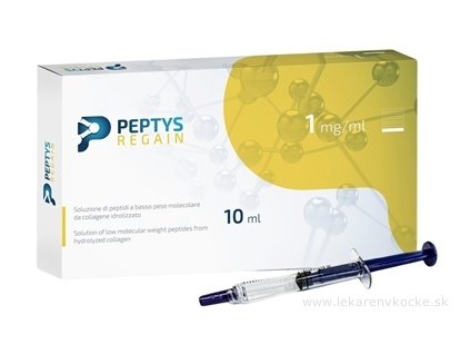 PEPTYS Regain roztok peptidov PEP-110 z kolagénu injekcia predplnená 1 mg/ml, nízkomolekulárne peptidy (LWP) 1x10 ml