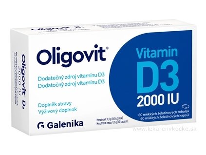 Galenika Oligovit Vitamín D3 2000 IU 60ks