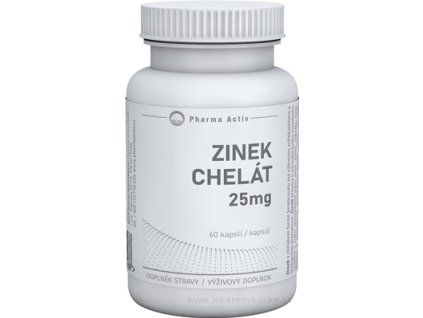 Pharma Activ ZINEK Chelát 25 mg 60 ks