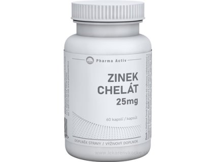 Pharma Activ ZINOK Chelát 25 mg 60 ks