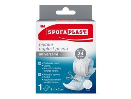 3M SPOFAPLAST č.254 textilná náplasť pevná, 1 m x 6 cm, rýchloobväz