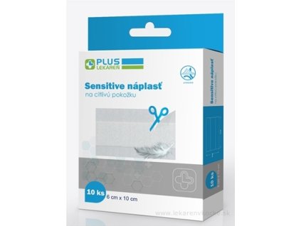 PLUS LEKÁREŇ Náplasť sensitive 10 ks