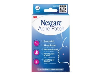 3M Nexcare Tenké Priehľadné Náplasti na Akné – 15 ks