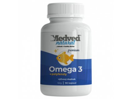 Medveď natural Omega-3 premium 90 kapsúl