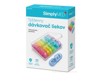SimplyMED Týždenný dávkovač liekov 1 ks