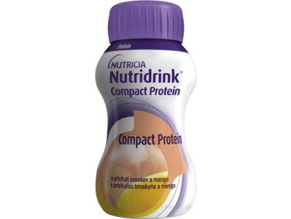 Nutridrink Compact Protein 24x125 ml  s príchuťou broskyňa a mango