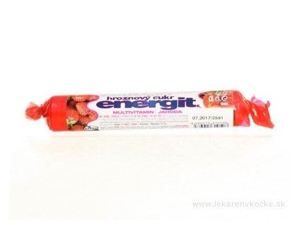 energit hroznový cukor MULTIVITAMÍN - JAHODA 17 ks