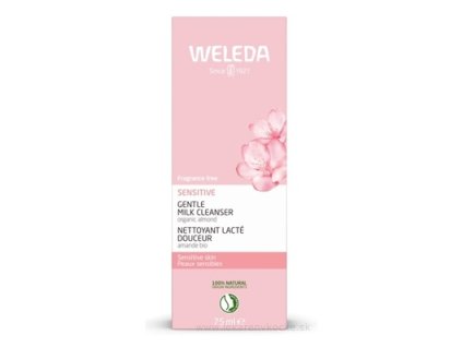 WELEDA Jemné čistiace mlieko Sensitive s bio mandľovým olejom 75 ml