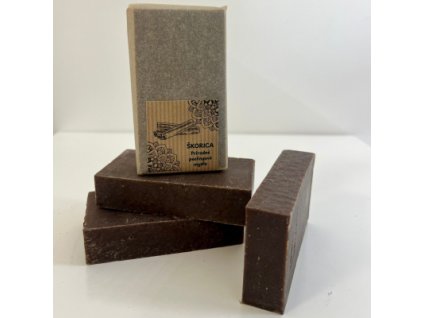 ŠKORICA prírodné peelingové mydlo