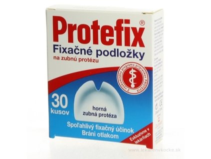 Protefix Fixačné podložky na hornú zubnú protézu 30 ks