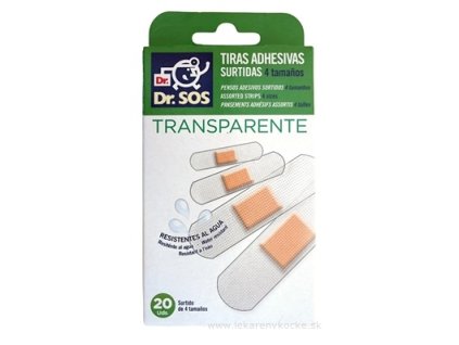Dr. SOS Transparent náplasť 20 ks